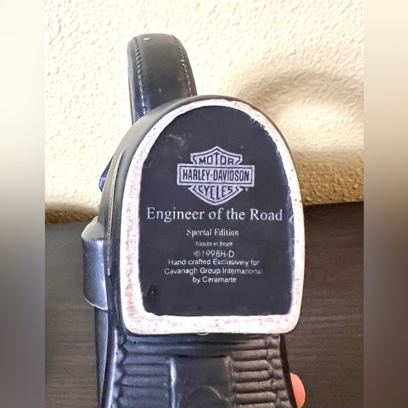 Pair of Harley-Davidson💥1998~LIMITED EDITION💥Collectible Black Boot Stein Mugs - Picture 8 of 10